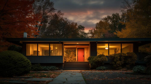 Creepy Mid Century Modern House